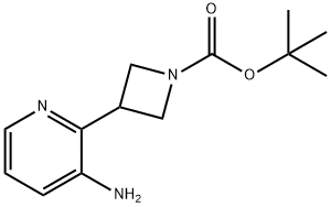 1-Azetidinecarboxylic acid, 3-(3-amino-2-pyridinyl)-, 1,1-dimethylethyl ester 结构式