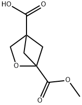 1-(甲氧基羰基)-2-氧杂双环[2.1.1]己烷-4-羧酸 结构式