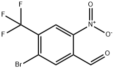 5-溴-2-硝基-4-(三氟甲基)苯甲醛 结构式