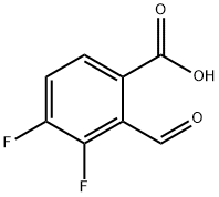 3,4-二氟-2-甲酰基苯甲酸 结构式