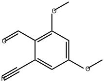 2-甲酰基-3,5-二甲氧基苄腈 结构式