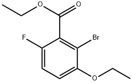 ethyl 2-bromo-3-ethoxy-6-fluorobenzoate 结构式