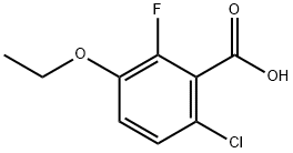 6-chloro-3-ethoxy-2-fluorobenzoic acid 结构式