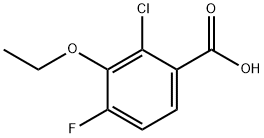 2-Chloro-3-ethoxy-4-fluorobenzoic acid 结构式