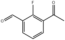 3-乙酰基-2-氟苯甲醛 结构式