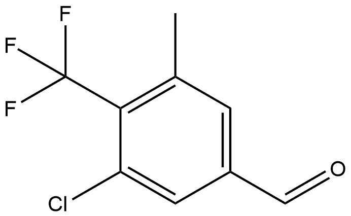 3-Chloro-5-methyl-4-(trifluoromethyl)benzaldehyde 结构式