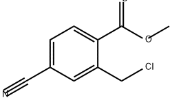 Benzoic acid, 2-(chloromethyl)-4-cyano-, methyl ester 结构式