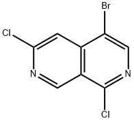 4-溴-1,6-二氯-2,7-萘啶 结构式