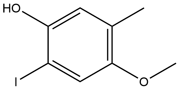 2-Iodo-4-methoxy-5-methylphenol 结构式
