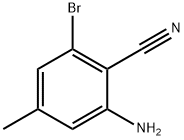 2-氨基-6-溴-4-甲基苄腈 结构式
