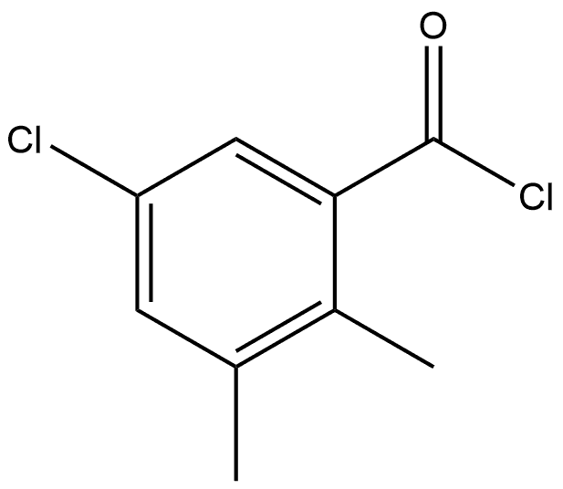 5-Chloro-2,3-dimethylbenzoyl chloride 结构式