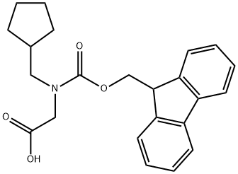 Glycine, N-(cyclopentylmethyl)-N-[(9H-fluoren-9-ylmethoxy)carbonyl]- 结构式