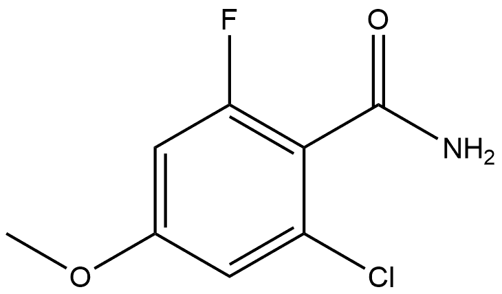 2-Chloro-6-fluoro-4-methoxybenzamide 结构式