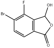 5-溴-4-氟-3-羟基异苯并呋喃-1(3H)-酮 结构式