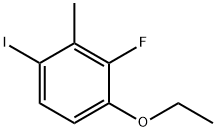 1-Ethoxy-2-fluoro-4-iodo-3-methylbenzene 结构式