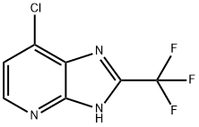 7-氯-2-(三氟甲基)-3H-咪唑并[4,5-B]吡啶 结构式