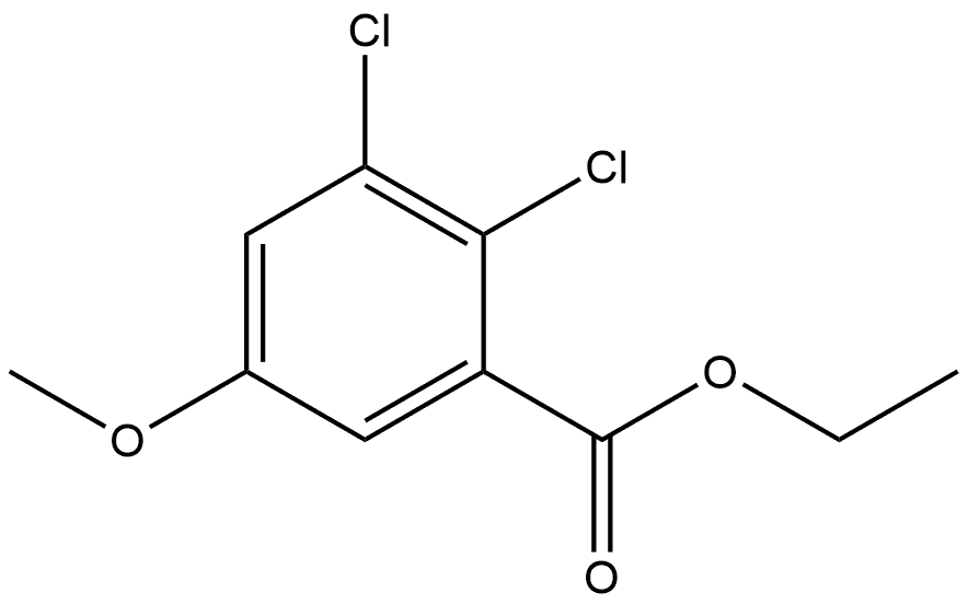 Ethyl 2,3-dichloro-5-methoxybenzoate 结构式
