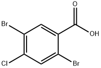 2,5-二溴-4-氯苯甲酸 结构式
