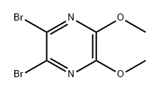 2,3-二溴-5,6-二甲氧基吡嗪 结构式