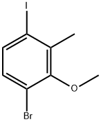 1-Bromo-4-iodo-2-methoxy-3-methylbenzene 结构式