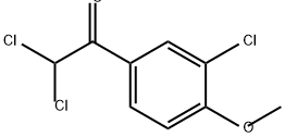Ethanone, 2,2-dichloro-1-(3-chloro-4-methoxyphenyl)- 结构式