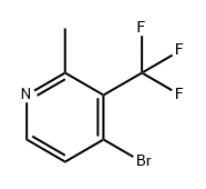Pyridine, 4-bromo-2-methyl-3-(trifluoromethyl)- 结构式