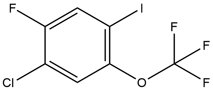 1-氯-2-氟-4-碘-5-(三氟甲氧基)苯 结构式