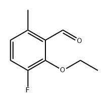 2-Ethoxy-3-fluoro-6-methylbenzaldehyde 结构式