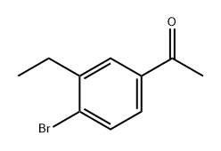 1-(4-溴-3-乙基苯基)乙烷-1-酮 结构式