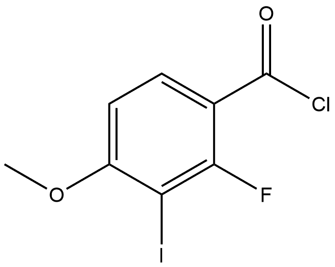 2-fluoro-3-iodo-4-methoxybenzoyl chloride 结构式