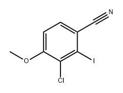 3-氯-2-碘-4-甲氧基苯甲腈 结构式