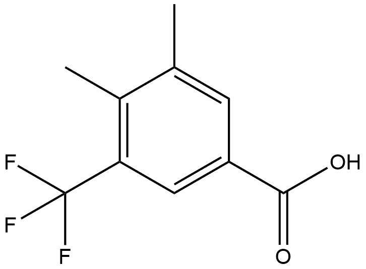 3,4-二甲基-5-(三氟甲基)苯甲酸 结构式