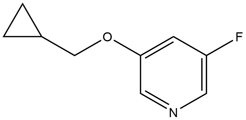 3-(Cyclopropylmethoxy)-5-fluoropyridine 结构式