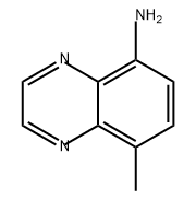 5-Quinoxalinamine, 8-methyl- 结构式