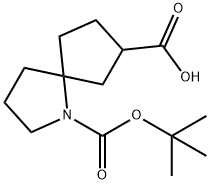 1-(叔丁氧基羰基)-1-氮杂螺[4.4]壬烷-7-甲酸 结构式