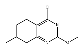 4-氯-2-甲氧基-7-甲基-5,6,7,8-四氢喹唑啉 结构式