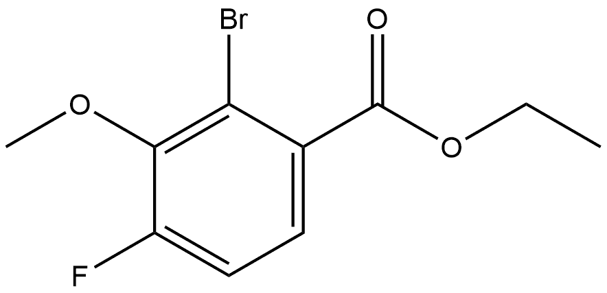 Ethyl 2-bromo-4-fluoro-3-methoxybenzoate 结构式