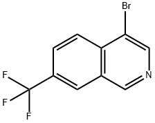 4-溴-7-(三氟甲基)异喹啉 结构式