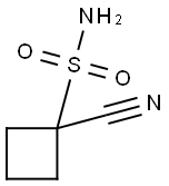 1-氰基丁烷-1-磺酰胺 结构式