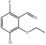 3-chloro-2-ethoxy-6-fluorobenzaldehyde 结构式
