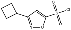 3-环丁基-5-异噁唑磺酰氯 结构式