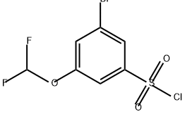 3-溴-5-(二氟甲氧基)苯磺酰氯 结构式