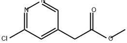 2-(6-氯哒嗪-4-基)乙酸甲酯 结构式