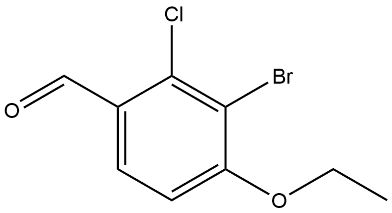 3-Bromo-2-chloro-4-ethoxybenzaldehyde 结构式