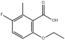 6-thoxy-3-fluoro-2-mthylbnzoic acid 结构式