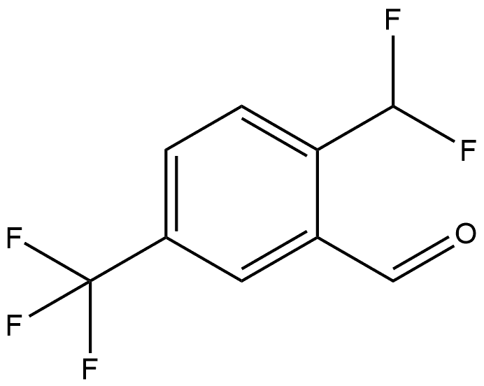 2-(Difluoromethyl)-5-(trifluoromethyl)benzaldehyde 结构式
