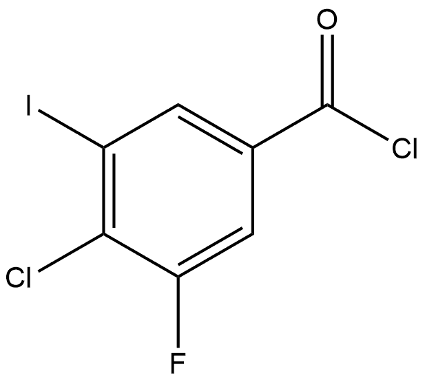 4-Chloro-3-fluoro-5-iodobenzoyl chloride 结构式