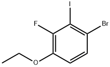 1-Bromo-4-ethoxy-3-fluoro-2-iodobenzene 结构式