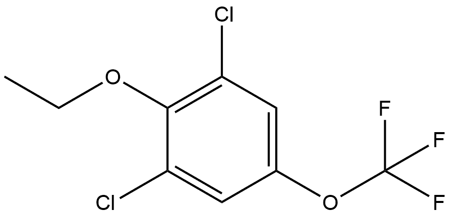 1,3-Dichloro-2-ethoxy-5-(trifluoromethoxy)benzene 结构式