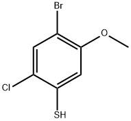 4-溴-2-氯-5-甲氧基苯硫醇 结构式